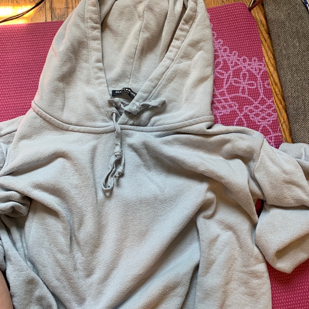 brandy melville light blue hoodie